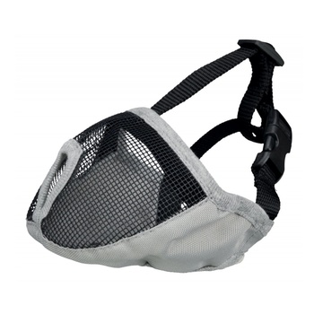 TRIXIE Намордник за кучета с къса муцуна - полиестер M 24 cm сив