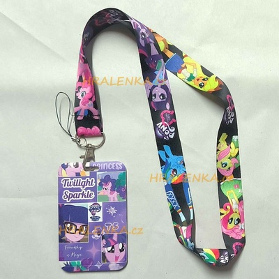 Šňůrka na krk s cedulkou My little Pony Twilight Sparkle