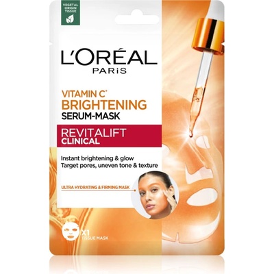 L'Oréal Revitalift Clinical озаряваща маска за лице с витамин С 26 гр