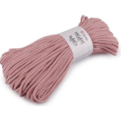 Prima-obchod Pletací příze Macrame Braided 250 g, barva 17 (792) starorůžová