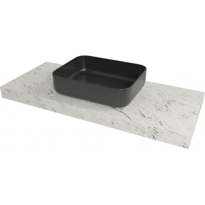Naturel Dolce deska pod umyvadlo 143,5 x 8 x 50 cm mramor Carrara bílá mat DO14050MCB – Zboží Mobilmania