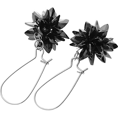 MPM Dámské ocelové visací náušnice 6141 - černé