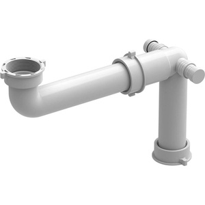 Quadron Квадрон бял сифон Спестете място (30261) Мивка за вграждане