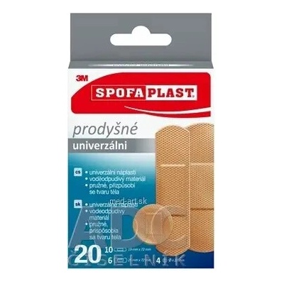3M SPOFAPLAST Náplasť UNIVERZÁLNA mix veľkostí 20 ks