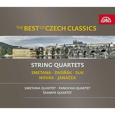 Různí - The Best of Czech Classics - smyčcové kvartety: Smetana, Dvořák, Janáček, Suk, Novák / Smetanovo, Panochovo a Škampovo kvarteto, 3 CD