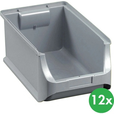Allit Plastové boxy na drobný materiál 205 x 355 x 150 cm šedé