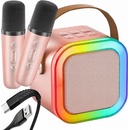 SADA PRO KARAOKE PRO DĚTI 2 MIKROFONY BEZDRÁTOVÝ REPRODUKTOR 2 X MIKROFON