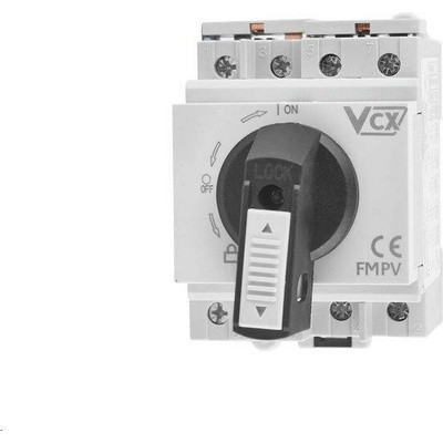 FVE 4P 32A 1200V DC vypínač otočný VCX, na DIN lištu