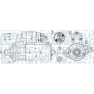 Startér MAGNETI MARELLI 063721584010