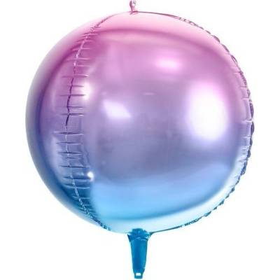 Party Deco Фолиев Балон Сфера в Лилаво и Синьо, 35см (fb39-014)