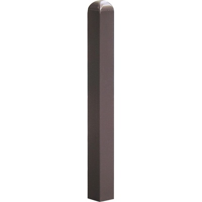 Parkovací sloupek City odnímatelný, zinkovaný a lakovaný, 2 očka, k zabetonování, 90 x 90 mm