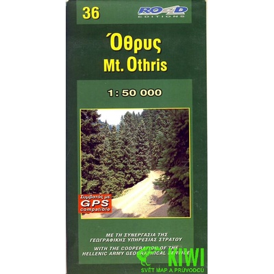 ORAMA 36 Mt. Othris 1:50 000 turistická mapa