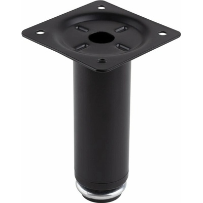 Strong Nábytková nôžka guľatá s rektifikáciou 30 x 100 / čierna