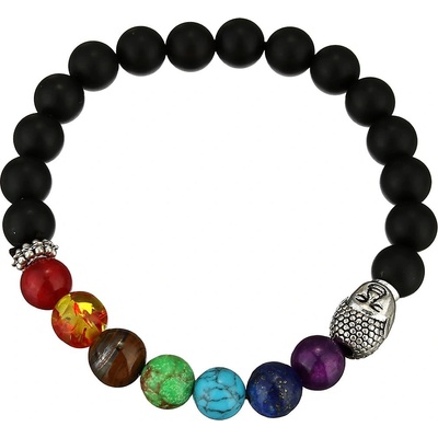 Naky korálkový náramek s Buddhou achát N1341