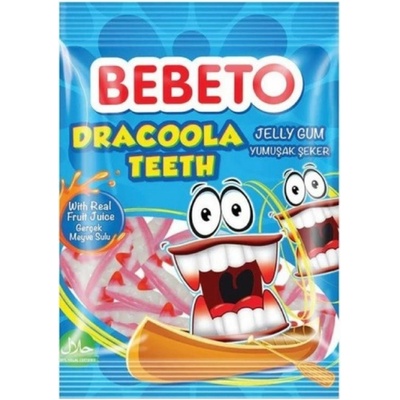 Bebeto Dracoola teeth želé bonbony 80 g