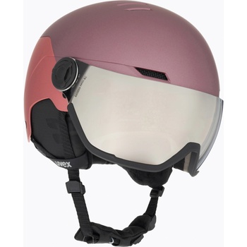 uvex Ски каска UVEX Wanted Visor bramble antique rose matt/mirror silver smoke