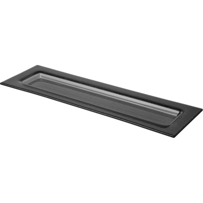 FINE DINE Sklenený podnos GN 2/4 530x162 mm čierny Vetro
