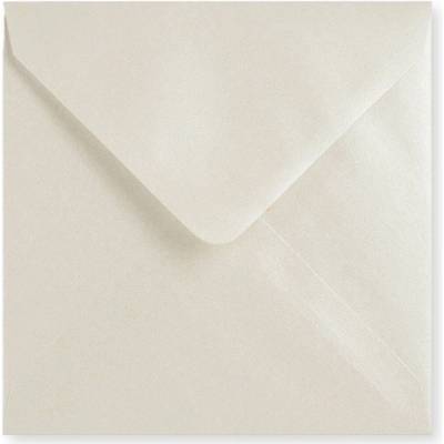 Obálka v barvě ústřice - Diamantová klopa 140x140 mm