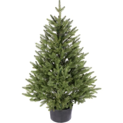zanapo.cz Umelý vianočný stromček Smrek Reyma 100% v kvetináči 110 cm