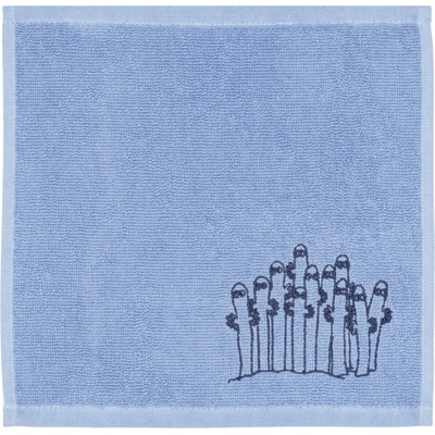 Arabia Finland ručník na ruce Mumínci Love 25 x 25 cm sytě modrý