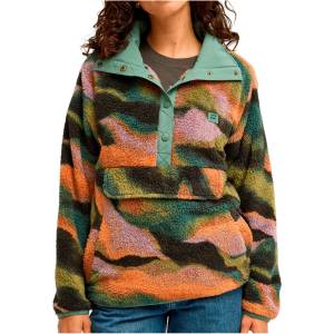 Billabong Дамски поларен пуловер Billabong Women's Switchback Pullover Fleece jumper - Black Multi (105-7569-0114)
