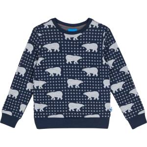 finkid Детски вълнен пуловер Finkid Kid's Uniikki Nordik Wool jumper - Navy - размер 100/110 (EU) (704-5484-0213)