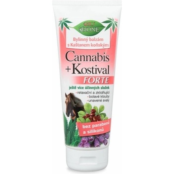 Bione Cosmetics Cannabis + Kostival Forte bylinný balzam s pagaštanom konským 200 ml