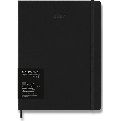 Moleskine Smart Writing B5 týdenní 2027 černý