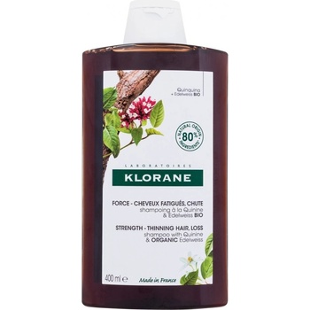 Klorane Shampoo chinin a BIO protěží alpská 400 ml