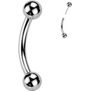 Šperky4U PUSH IN piercing k do obočí titan TIT1375-1210
