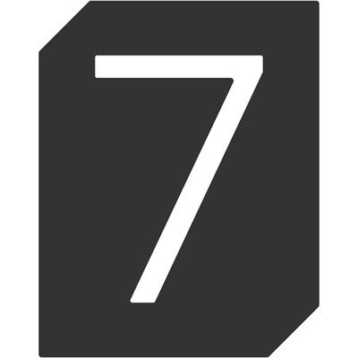 In-Design Cedulka 7 na dveře černá VPP