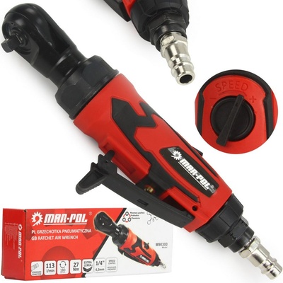 Mar-Pol M90300 Pneumatická ráčna 1/4", kompozit