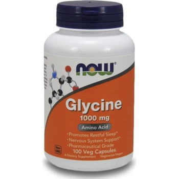 NOW Glycine, 1000 mg, 100 капсули, Now