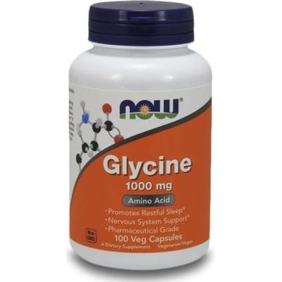 NOW Glycine, 1000 mg, 100 капсули, Now