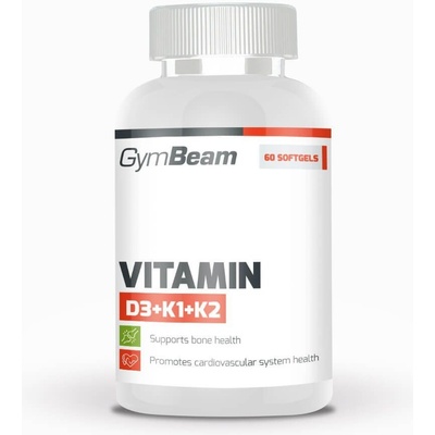 GymBeam Vitamín D3+K1+K2 Forte 120 kapsúl