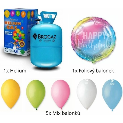Brogaz SADA HELIUM DO 20 BALONKŮ + BALONKY