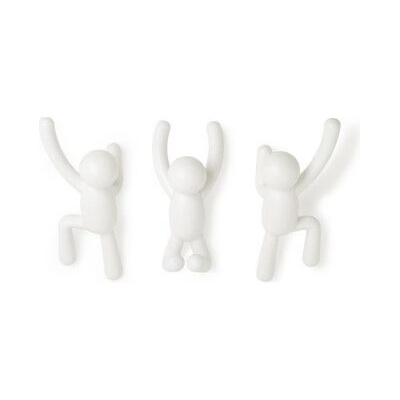 Umbra HK Limited Umbra Комплект от 3 бр закачалки за стена buddy - цвят бял (umbra-318165-660)