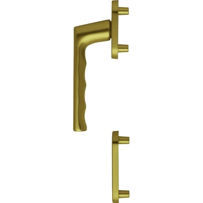 Hoppe Balkónové 1/2 dverové kovanie Hamburg, vonkajšia kľučka, F4 bronz