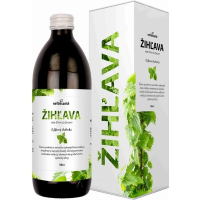 Nefdesante KOPŘIVA 100% šťáva z listů kopřivy dvoudomé s přídavkem vitamínu C 0,5 l