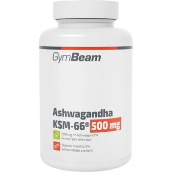 Image 1 of GymBeam Ashwagandha KSM-66 500 mg [90 капсули]