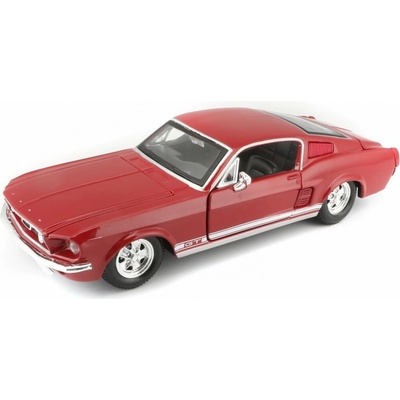 Maisto Ford Mustang GT 1967 červený 1:24