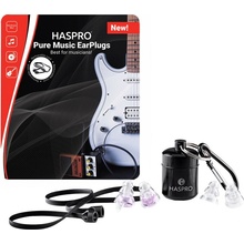 Haspro Pure Music špunty do uší pro muzikanty fialové S/M 2 páry