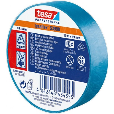 Tesa elektroizolačná páska 15 mm x 10 m modrá