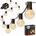 SmartLED LED външна декоративна гирлянда 20xE12/1W/230V 20 m IP65 черна (SD0124)