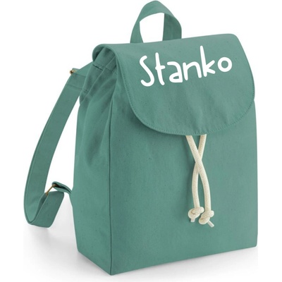 Westford Mill ruksak s menom Organic - sage green