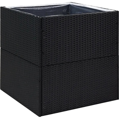 VidaXL Květináč 80 x 80 x 80 cm plast černý