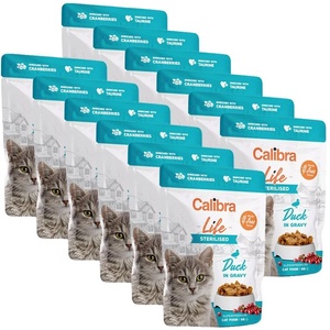 Calibra Cat Life Sterilised Duck в сос 12 x 85 г