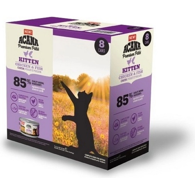 Acana Cat Pate Kitten Chicken and Fish 8 x85 g