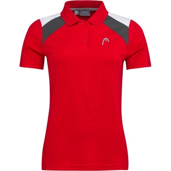 HEAD Дамска блуза с яка HEAD Club Tech Polo Shirt Womens - Red/White