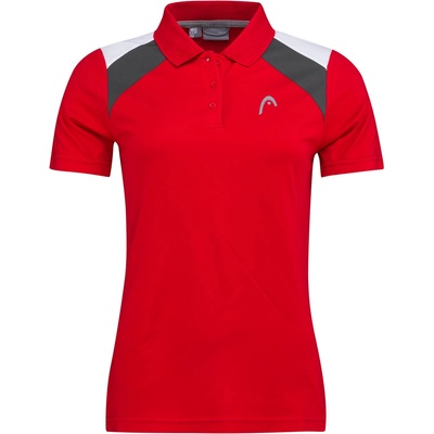 HEAD Дамска блуза с яка HEAD Club Tech Polo Shirt Womens - Red/White